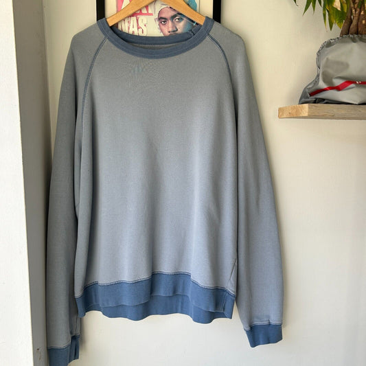 VINTAGE | Gap Blank Blue Crewneck Sweater sz XL