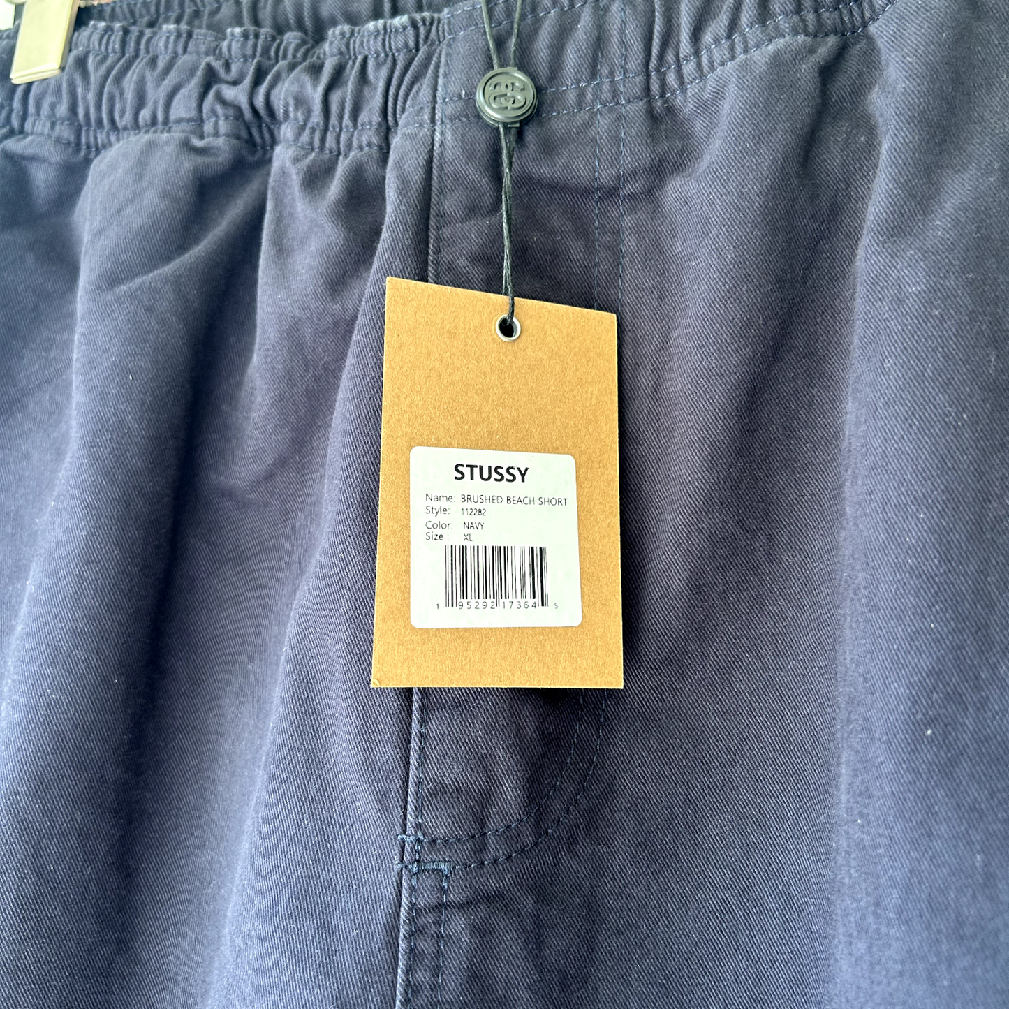 NWT | STUSSY Brushed Bleach Shorts Navy Blue sz XL W32-36 Baggy