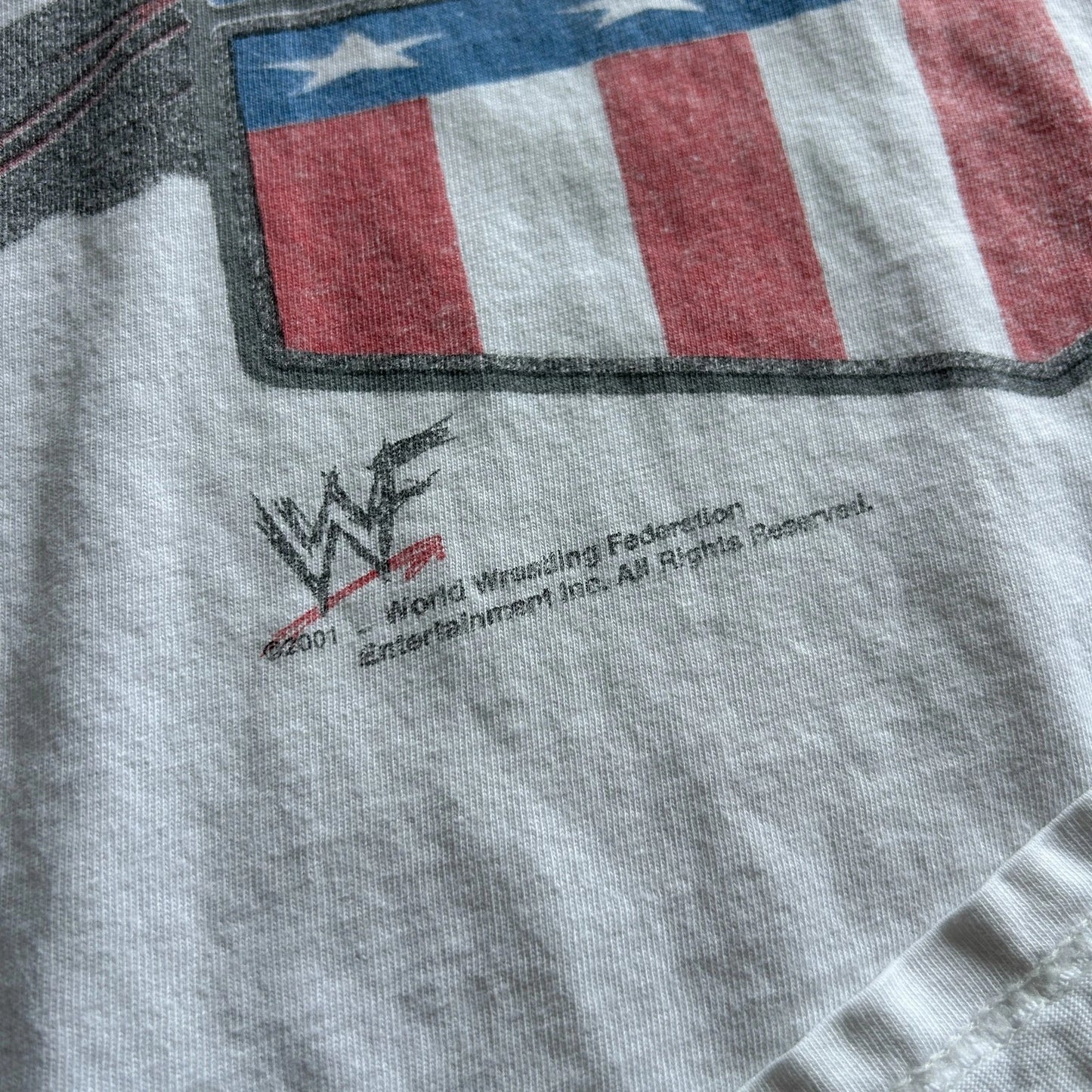 VINTAGE 2001 | Kurt Angle WWF World Wrestling Federation T-Shirt sz L