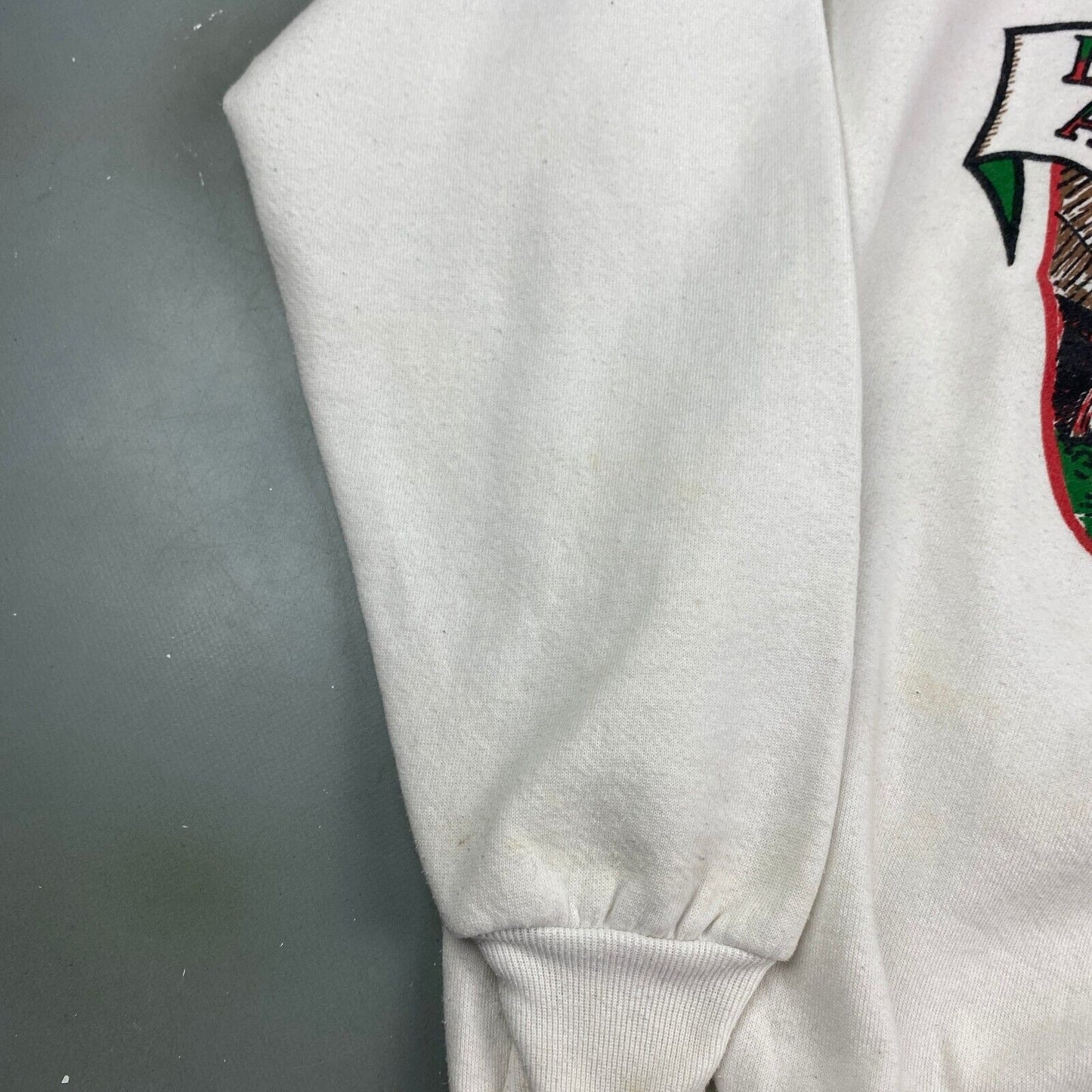 VINTAGE 90s Lafayette Apple Festival White Crewneck Sweater sz XL Mens