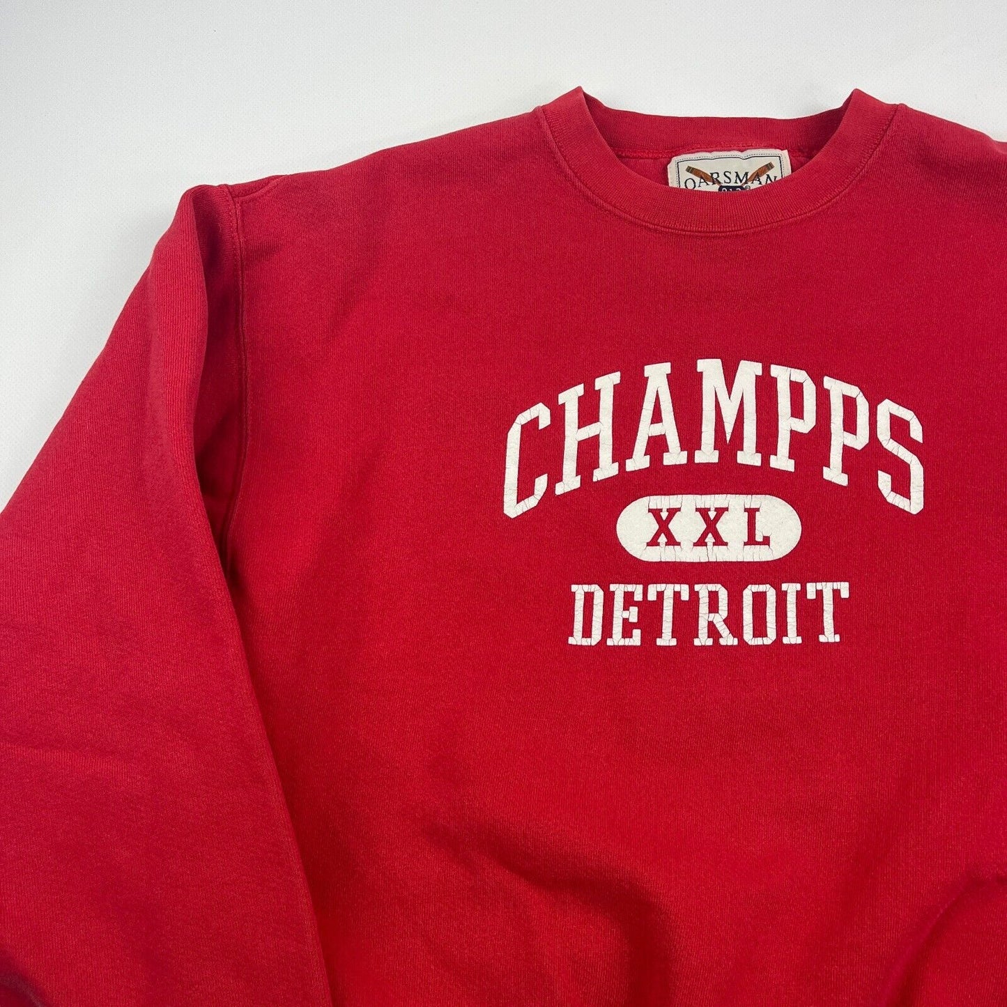 VINTAGE 90s Champs XXL Detroit Red Crewneck Sweater sz Large Men