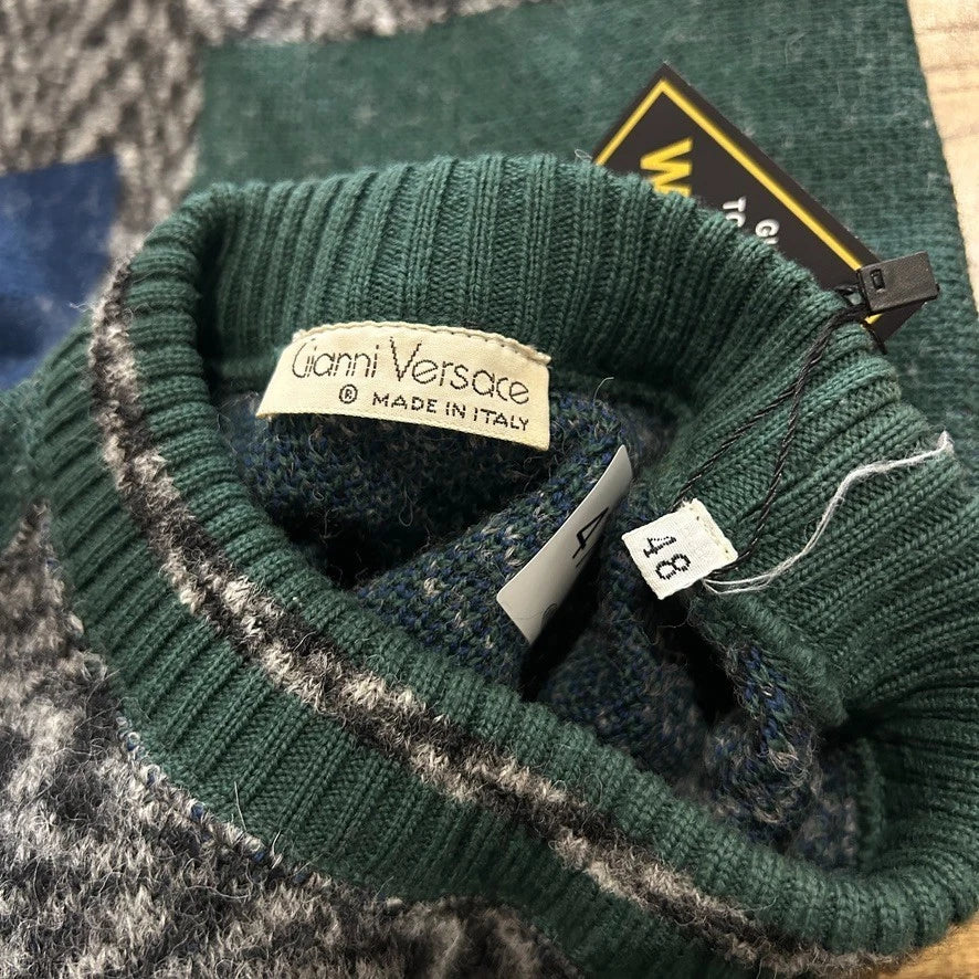 Gianni VERSACE 1980s | Vintage Wool Knit Sweater sz 48 L
