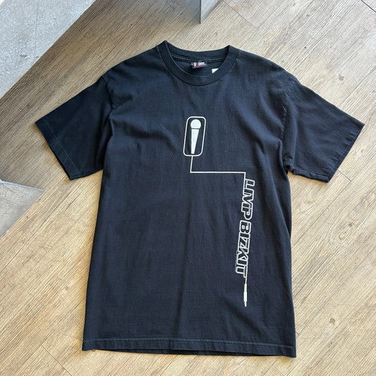 VINTAGE 2000 | Limp Bizkit Microphone Unplugged Giant Band T-Shirt sz M/L