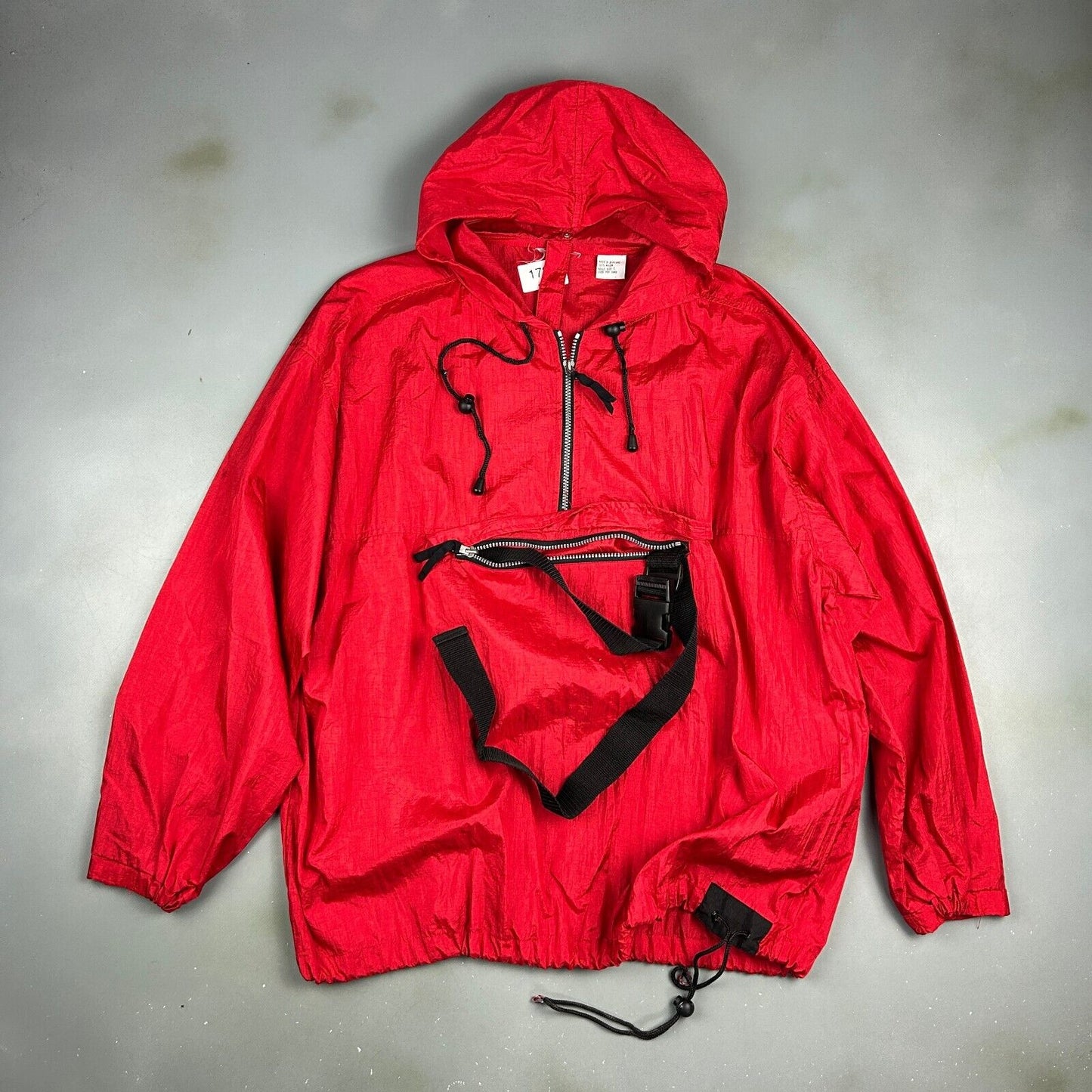 VINTAGE 90s | MARLBORO Adventure Team 1/4 Zip Packable Anorak Jacket sz L Adult