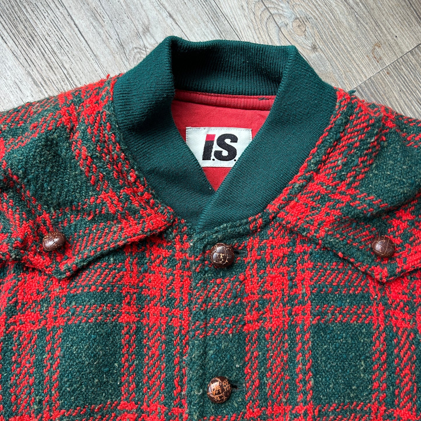 VINTAGE 80s | Issey Miyake Plaid Blouson Jacket sz 9 / S-M