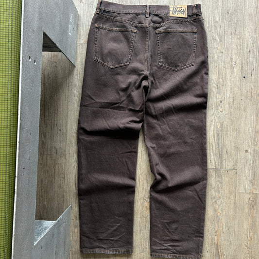 STUSSY | “New Classic” Brown Denim Jeans Pants W34 L32