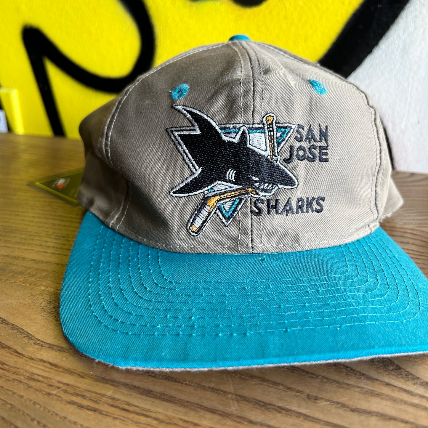 VINTAGE 90s | NHL San Jose Sharks Snapback Cap