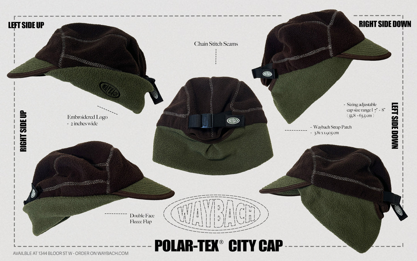 POLAR-TEX® CITY CAP BROWN|OLIVE