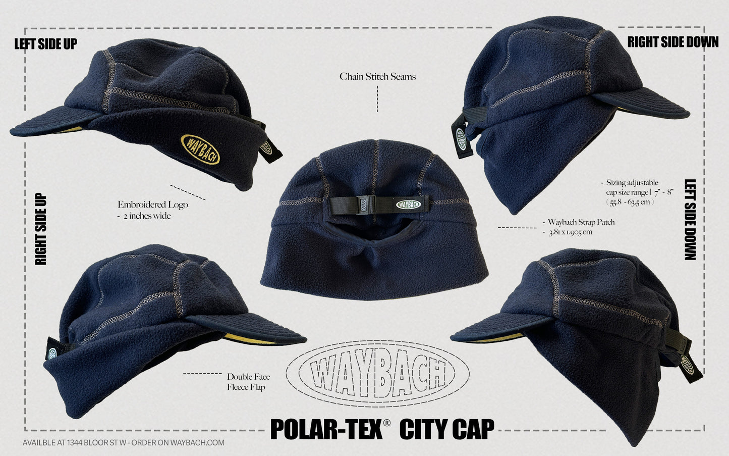 POLAR-TEX® CITY CAP NAVY|YELLOW