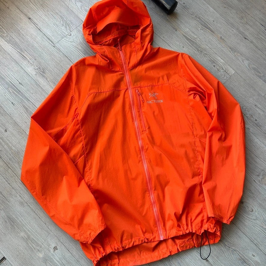 ARC'TERYX | Orange Squamish Hoody Shell Jacket sz L