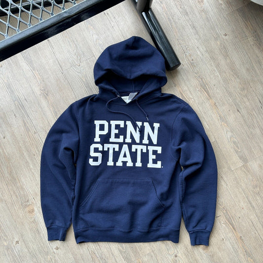 VINTAGE | PENN STATE University Navy Hoodie Sweater sz S Adult