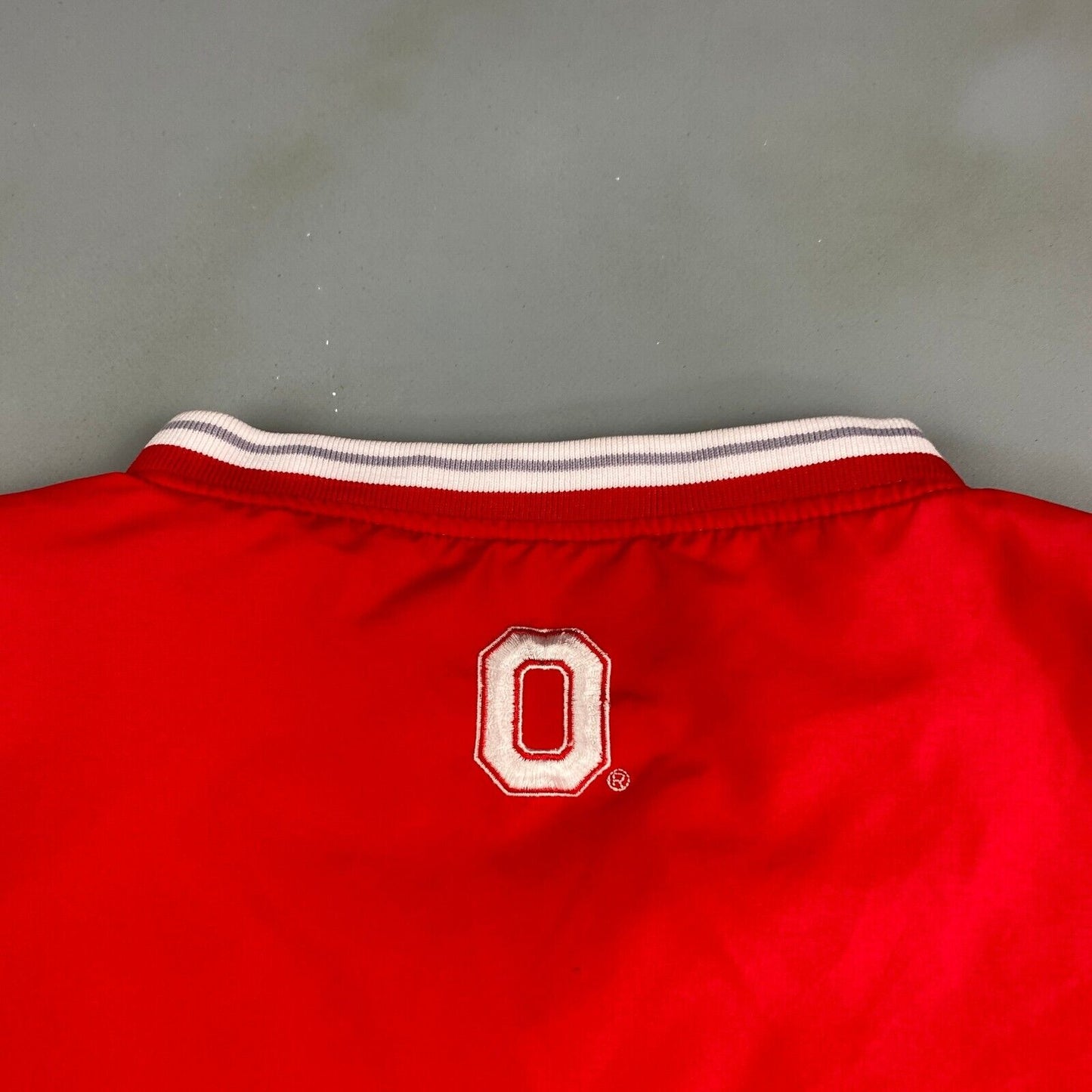 VINTAGE Ohio State Pro Player Red Pullover Windbreaker Jacket sz XL Adult Men
