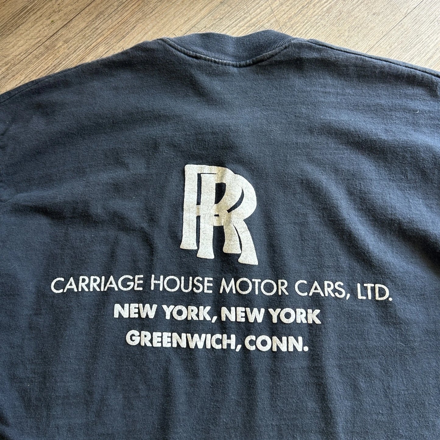 VINTAGE 90s | Bentley Rolls Royce NY Carriage House Car T-Shirt sz L/XL