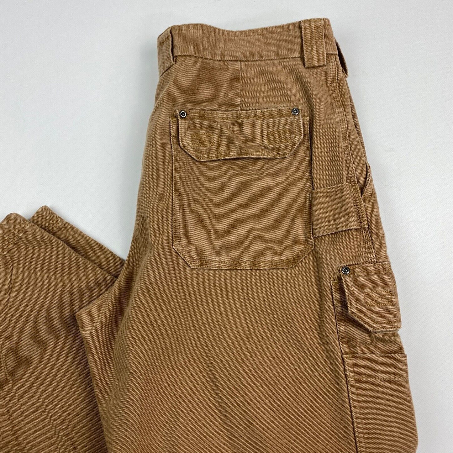 VINTAGE Duluth Brown Cargo Workwear Loose Fit Pants sz W38 L32 Mens