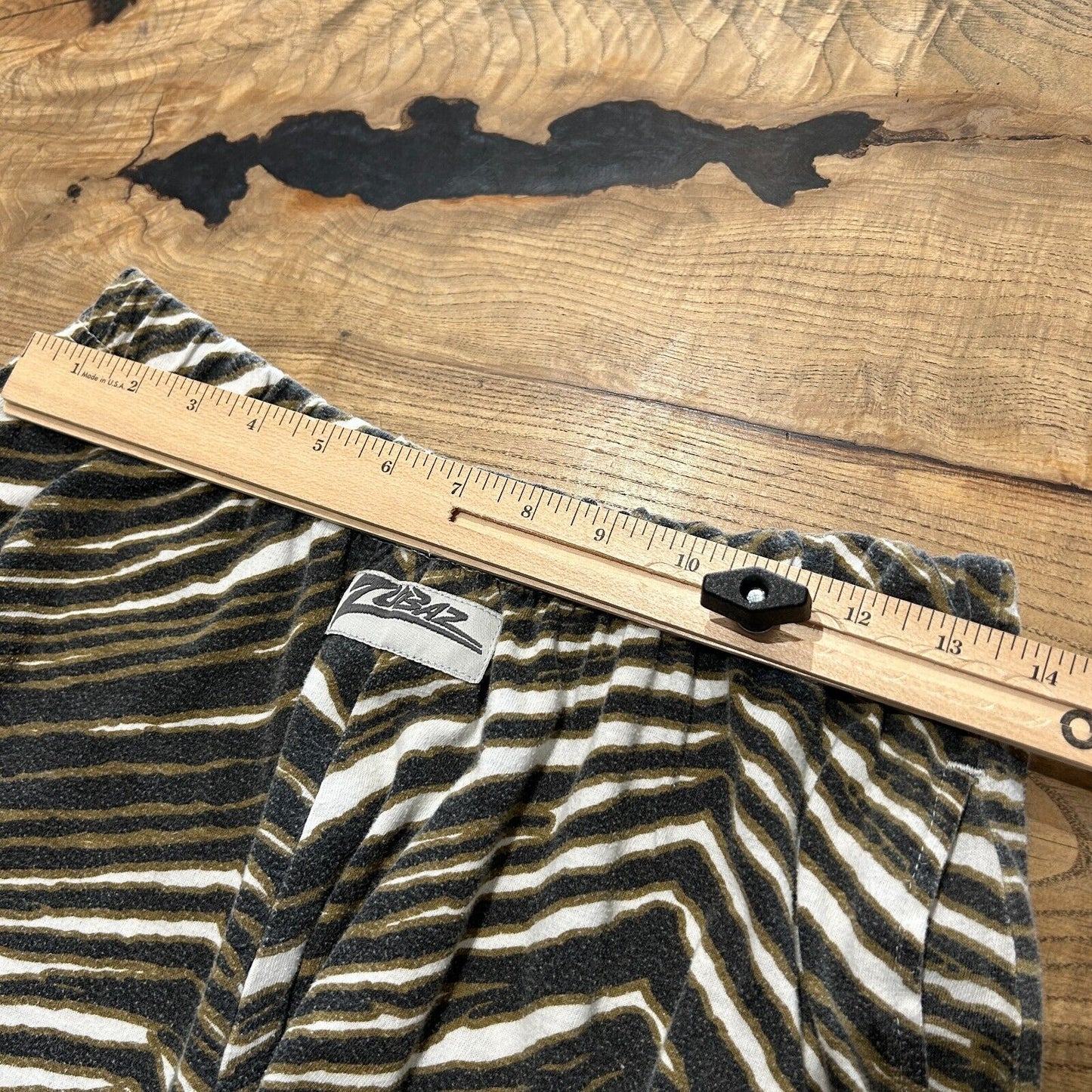 VINTAGE 90s | Zubaz Green Bay Tiger Stripe Sweat Pants sz L
