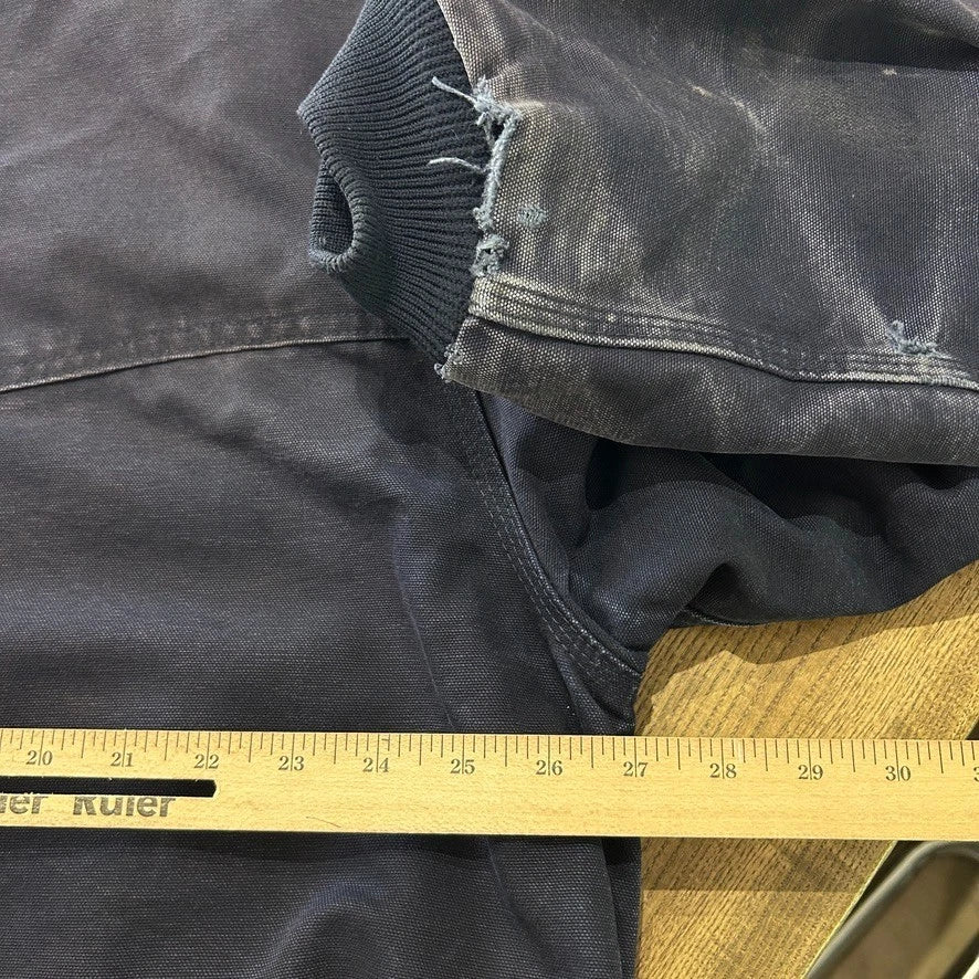 VINTAGE | Carhartt Faded Navy Santa Fe Bomber Jacket sz XL