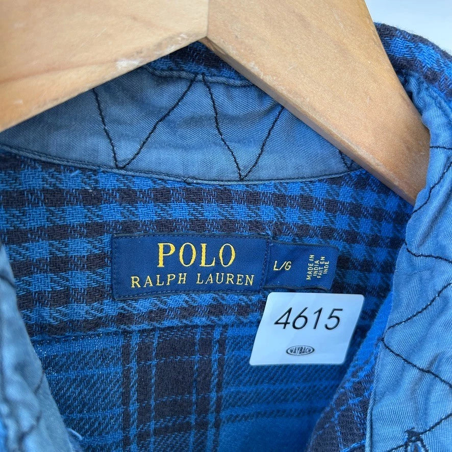 POLO Ralph Lauren | Plaid Double Sided Flannel Vintage Button Down Shirt sz M/L