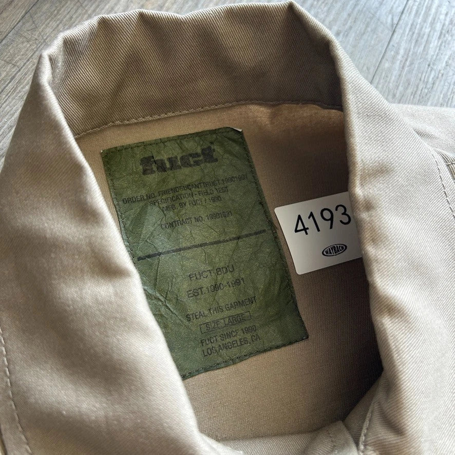 VINTAGE | America Is FUCT BDU Rothco Military Combat Jacket sz L