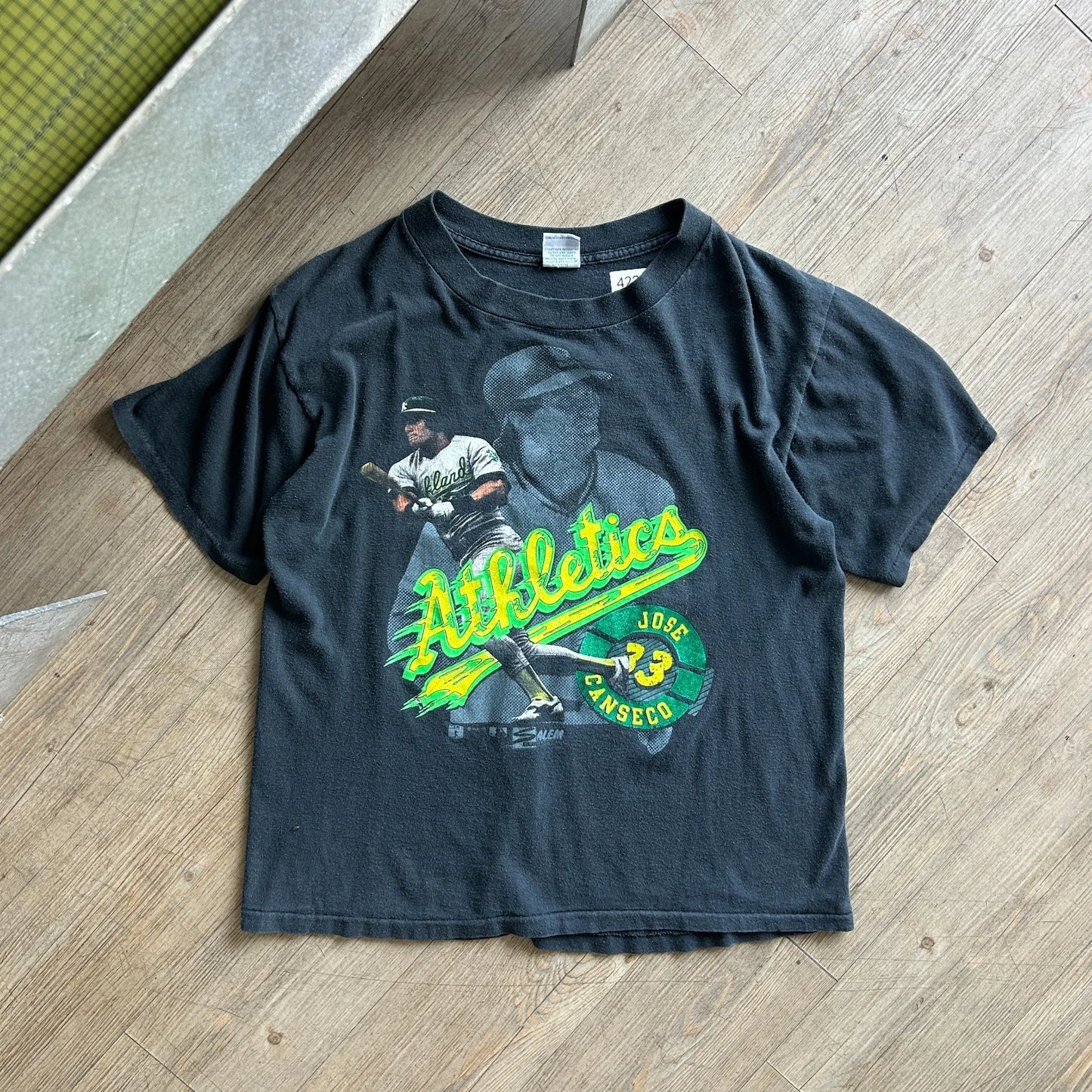 VINTAGE 90s | Oakland Athletics Jose Canseco MLB Salem Sportswear T-Shirt sz L