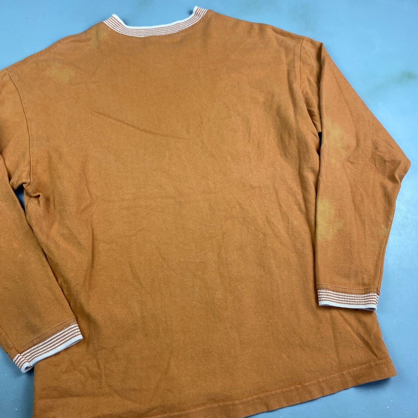 VINTAGE 90s Calvin Klein Jeans Ringer Long Sleeve T-Shirt sz M-L Adult