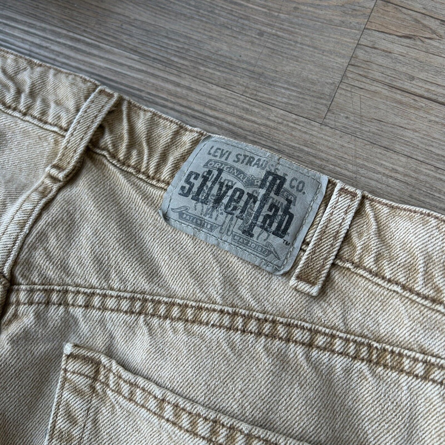 VINTAGE 90s | Levis SilverTab Loose Taper Tan Denim Pants sz W32 L34
