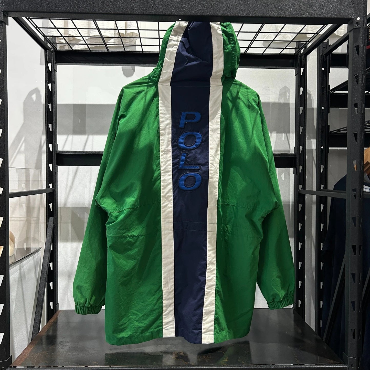 VINTAGE 90s | POLO Sport Ralph Lauren Spellout Cotton Parka Jacket XL