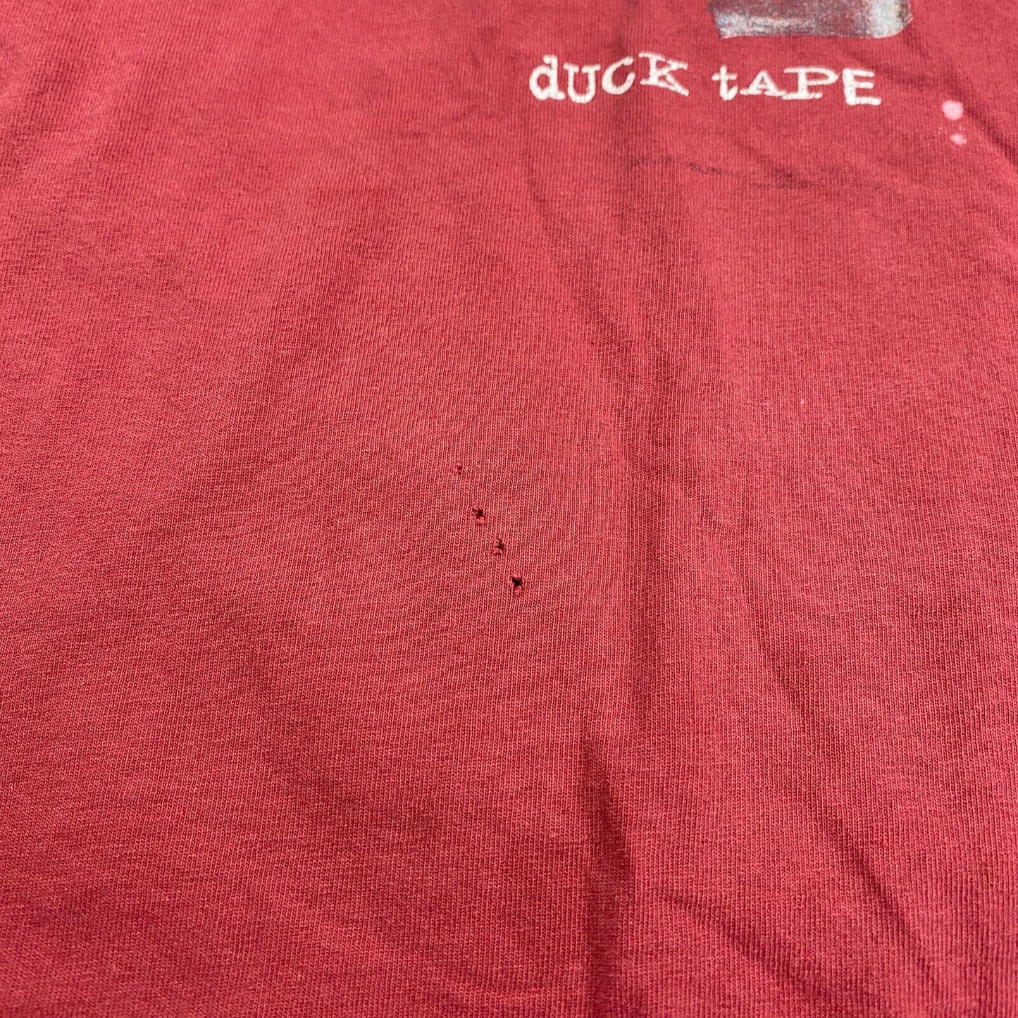 VINTAGE Duck Tape Red T-Shirt sz Large Adult