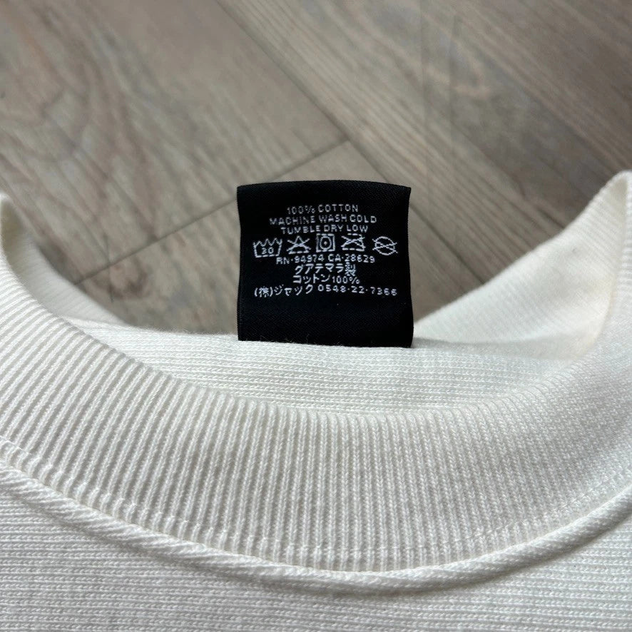STUSSY | Dice Logo White Crewneck Sweater sz S/M