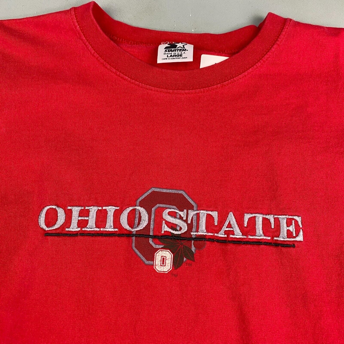 VINTAGE Ohio State University Starter Long Sleeve T-Shirt sz Large Men Adult