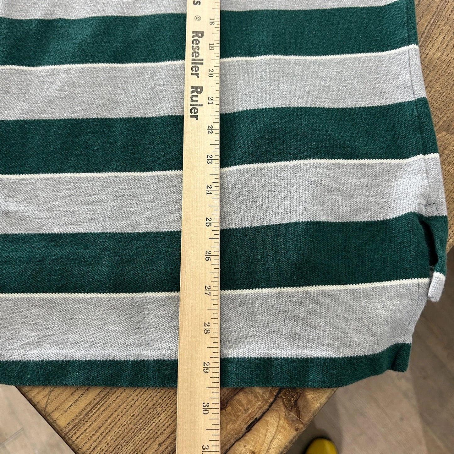 VINTAGE 90s | Ralph Lauren Sm Pony Tonal Striped Polo Shirt sz M/L
