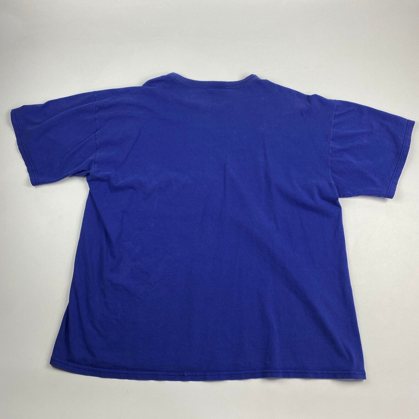 VINTAGE 90s Russell Athletic Blank Blue T-Shirt sz XL Men