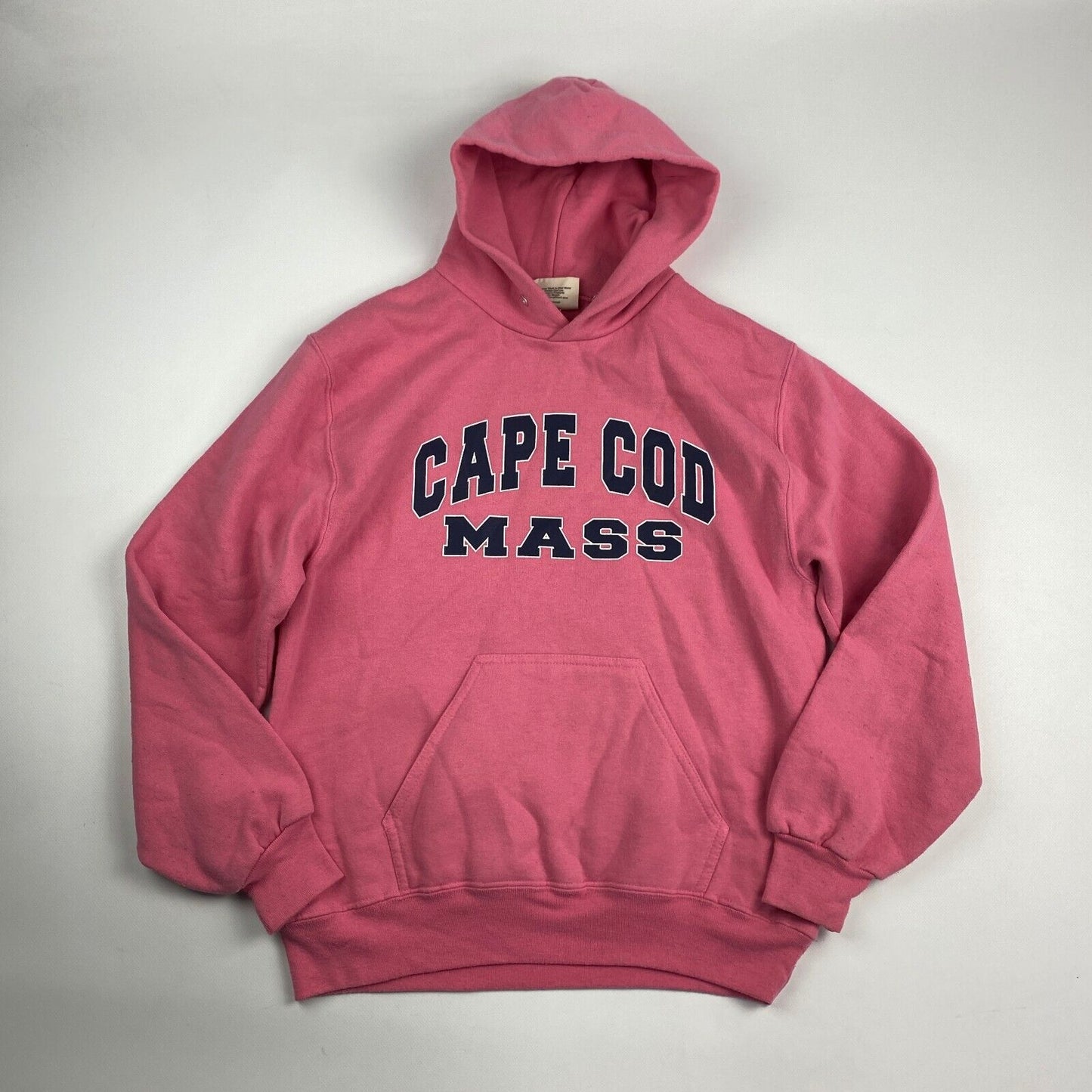 VINTAGE Cape Cod Mass Pink Hoodie Sweater sz Small Mens