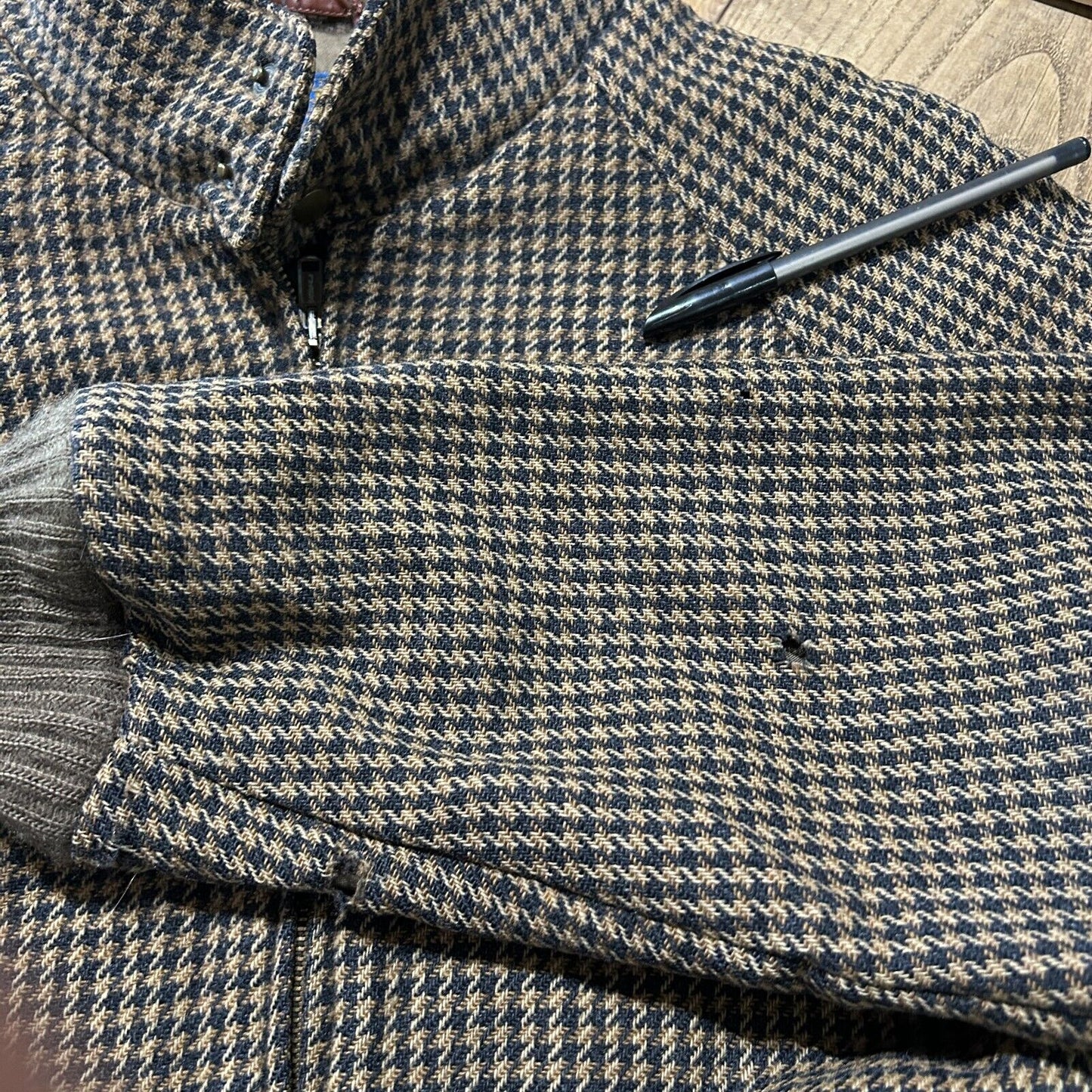 VINTAGE | Pendleton Wool Houndstooth Swinger Jacket sz M
