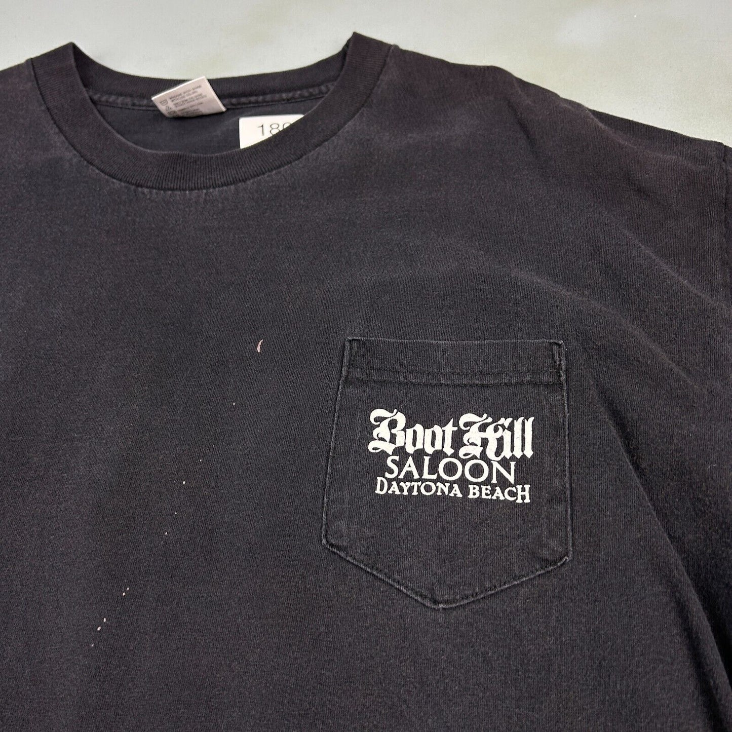 VINTAGE 2001 | Boot Hill Saloon Biker Bar Bike Week Black T-Shirt sz XXL Adult