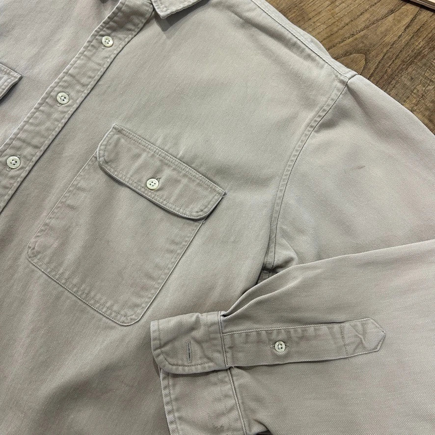 1990s J.CREW | Vintage Tan USA Made Button Down Shirt sz L