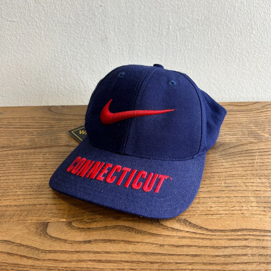 VINTAGE 90s | UCONN Connecticut NIKE Team Sports Snapback Hat One Size Adult