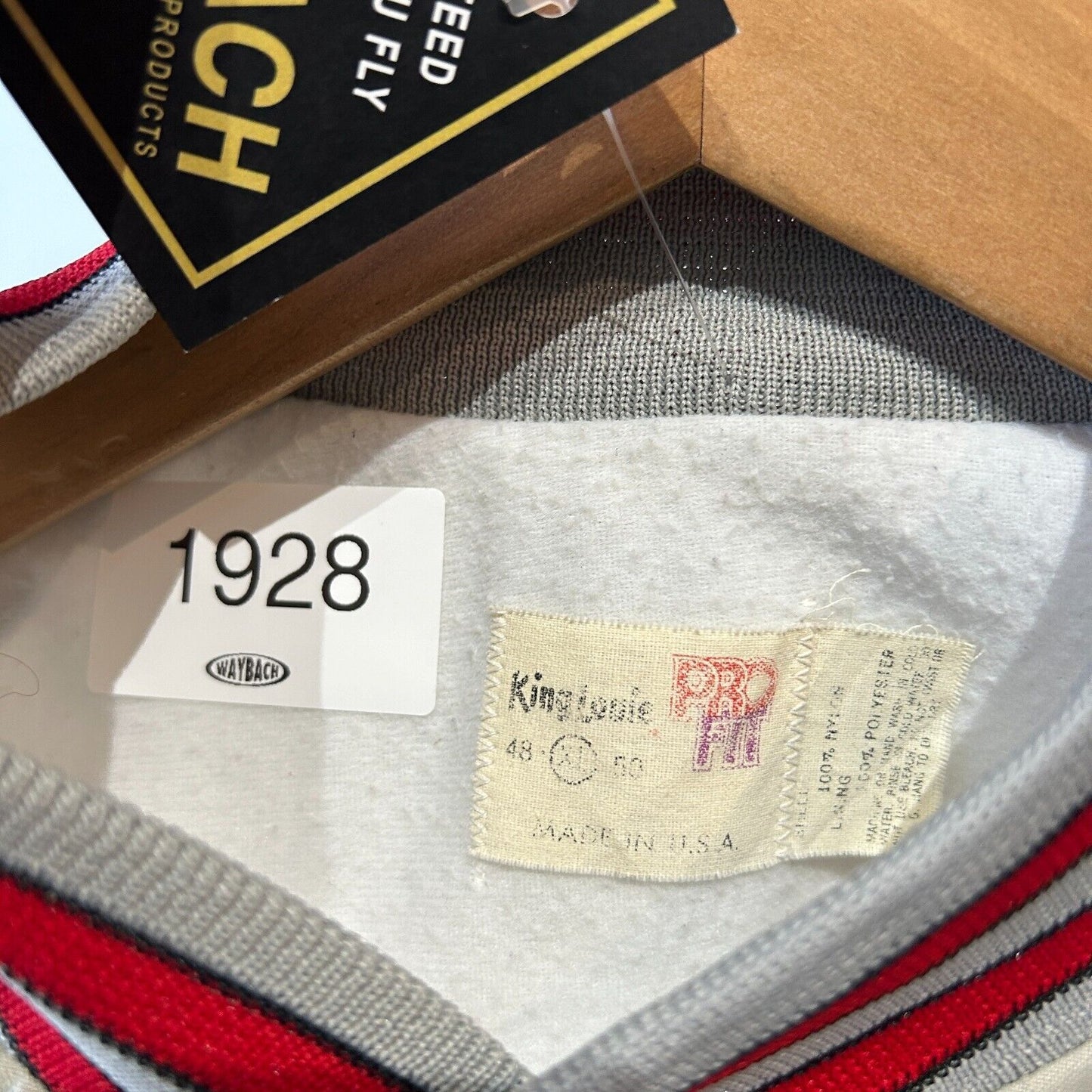 VINTAGE 80s | GE Appliances Grey/Red Button Snap Bomber Jacket sz XL Adult