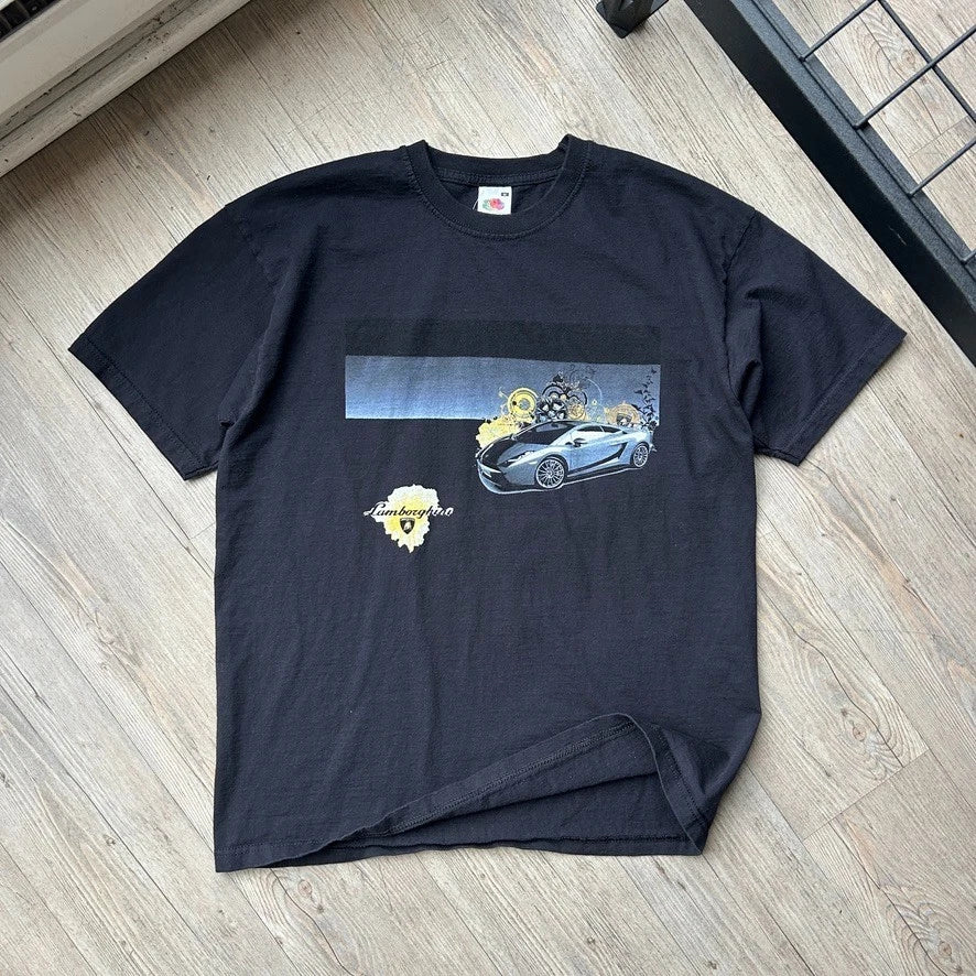 VINTAGE | Lamborghini Y2K Car T-Shirt sz M