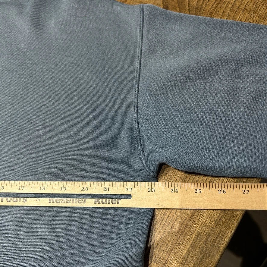 VINTAGE 90s | Faded Clay Blue Blank Crewneck Sweater sz M/L