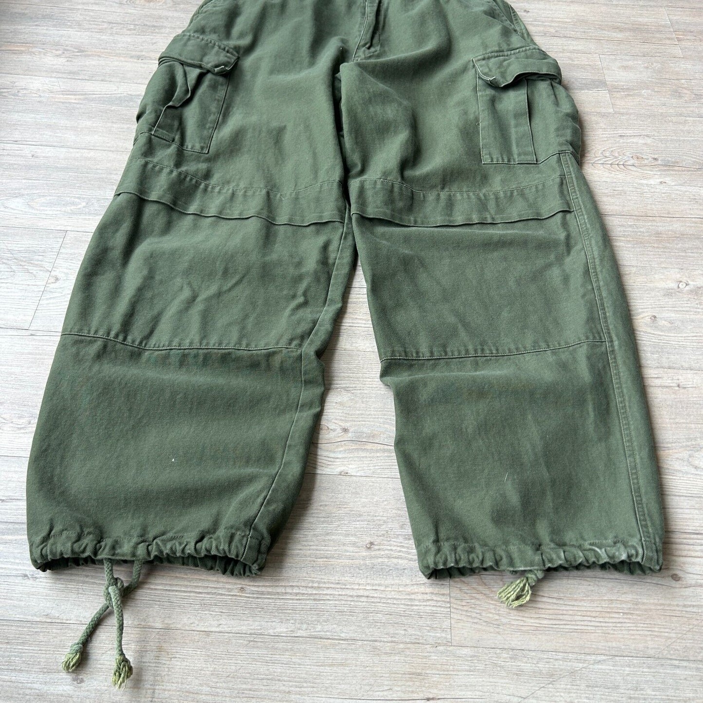 VINTAGE 90s | Bushlife Baggy Cotton Canvas Double Knee Pants sz W35 L30