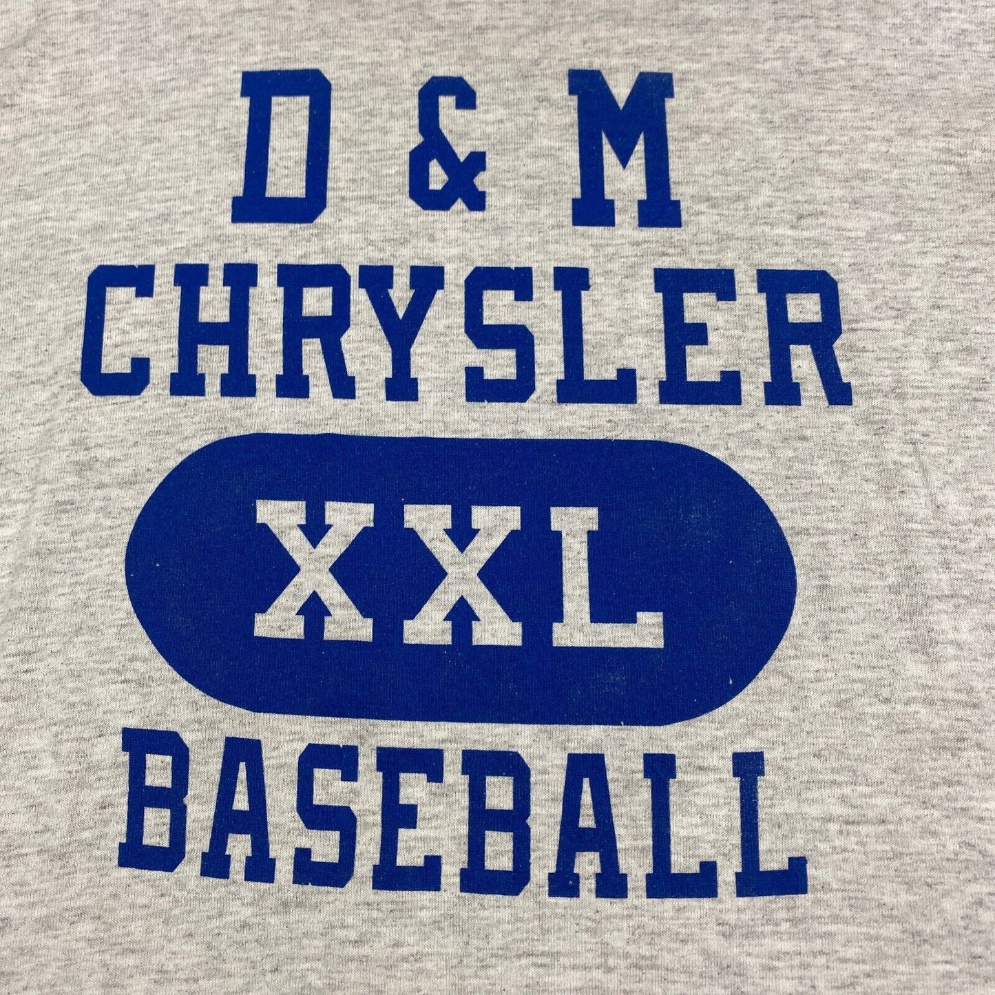 VINTAGE 90s D&M Chrysler XXL Baseball Russell T-Shirt sz Large Adult