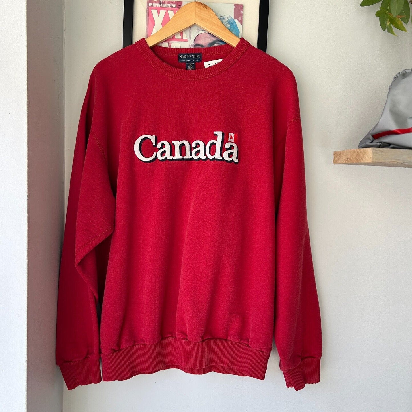 VINTAGE 90s | Canada Embroidered Crewneck Sweater sz M