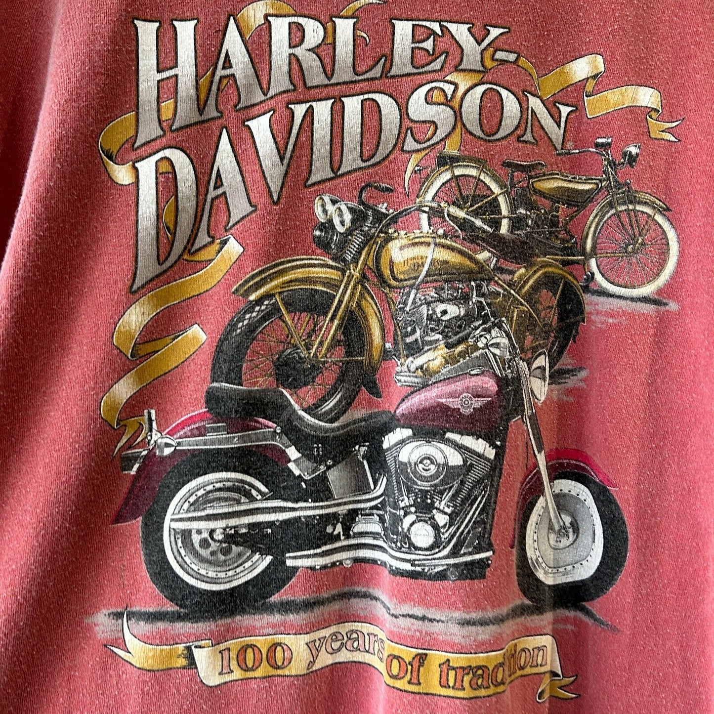 VINTAGE 90s | HARLEY DAVIDSON Thunder Road Canada Biker T-Shirt sz XL Adult