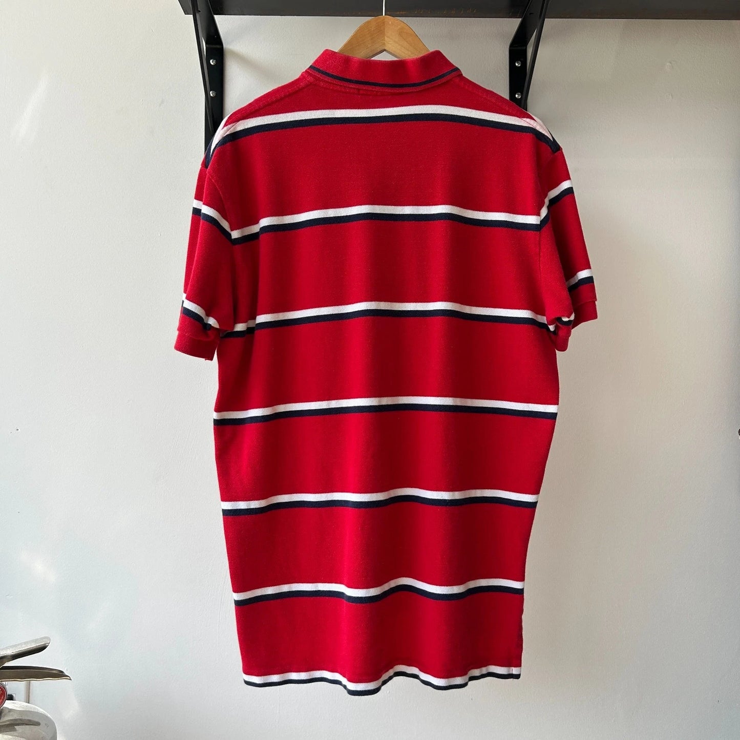 VINTAGE Y2k | Ralph Lauren Sm Pony Nautical Striped Polo Shirt sz L