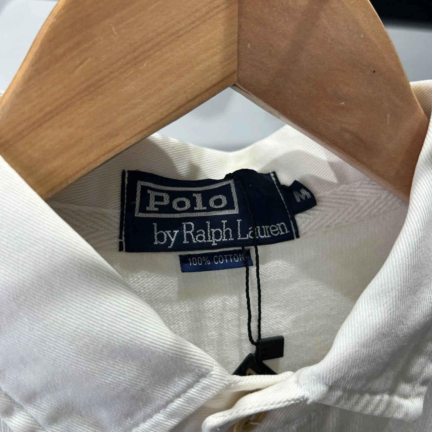 VINTAGE 90s | Polo by Ralph Lauren K-Swiss Crest Stadium Striped Polo Shirt sz M