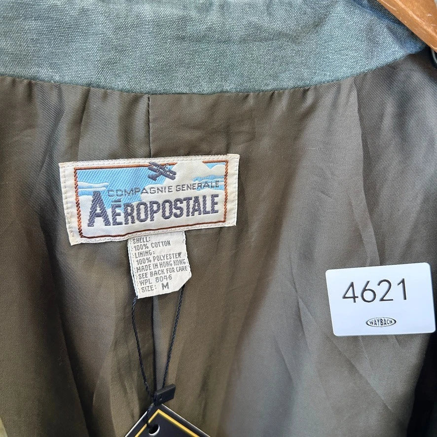 VINTAGE 1990s | Compagnie Generale Aéropostale Clay Green Blazer Jacket sz M/L