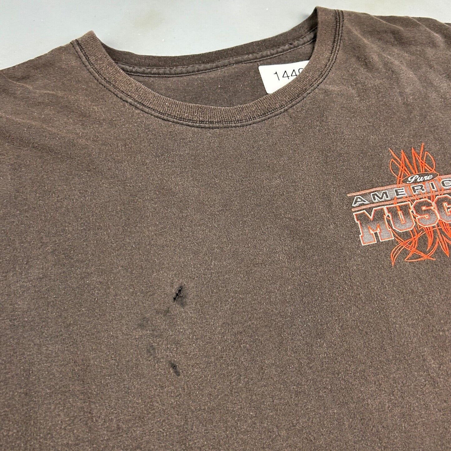 VINTAGE Pure American Muscle Faded Black Car T-Shirt sz XXL Adult