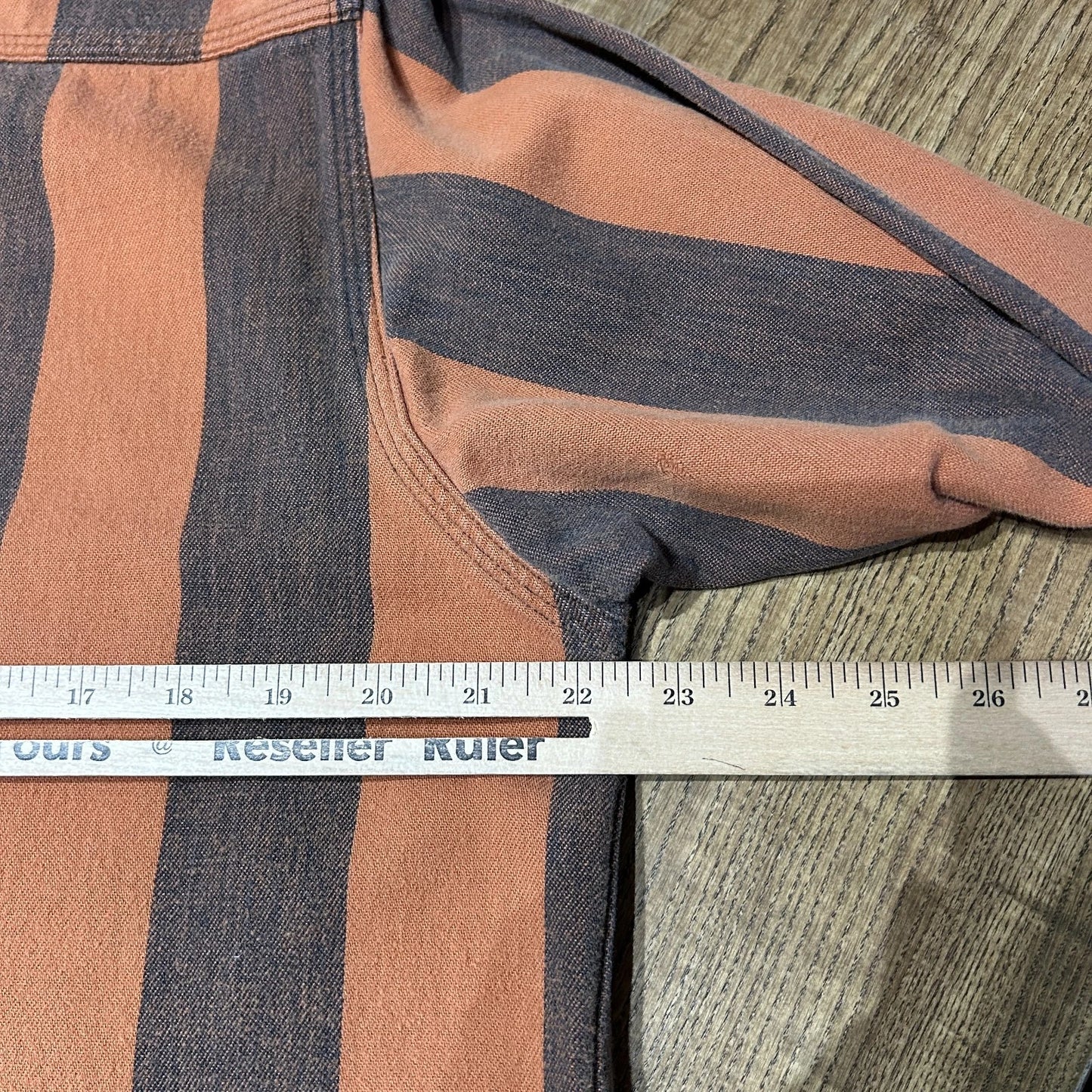 VINTAGE | Carhartt Rugged Outdoor Wear Striped Button Down Shirt sz L