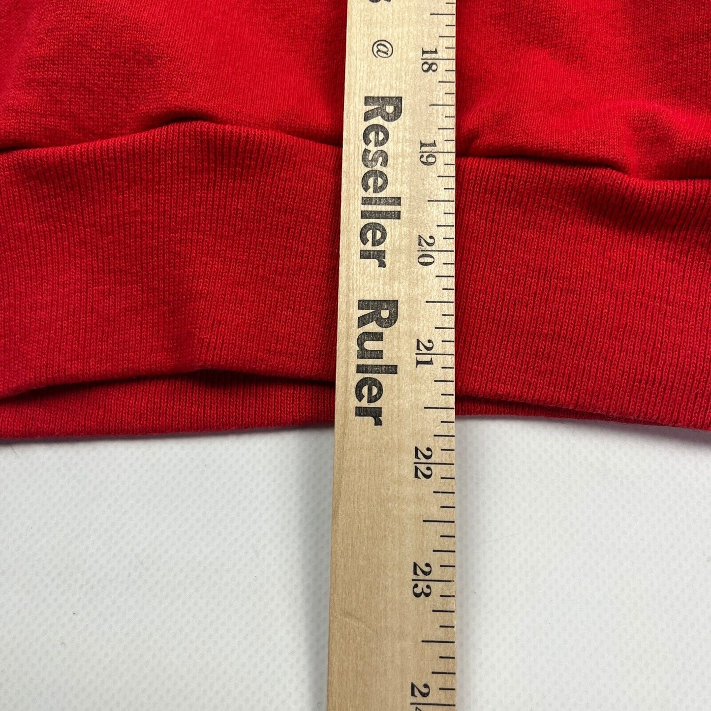 VINTAGE 80s Blank Red Raglan Crewneck Sweater sz X-Small Men