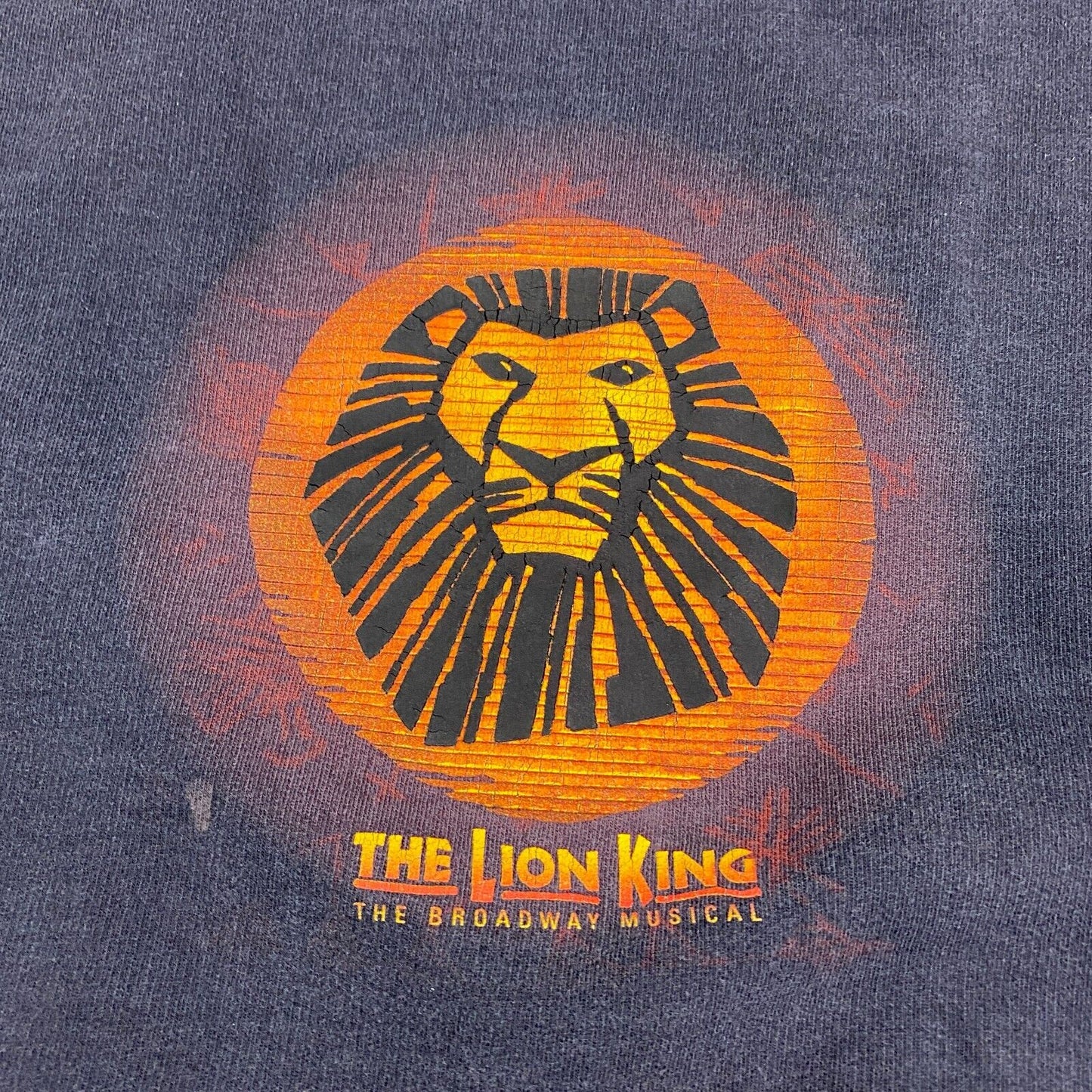 VINTAGE 90s The Lion King Broadway Musical Crewneck Sweater sz Large Men Adult